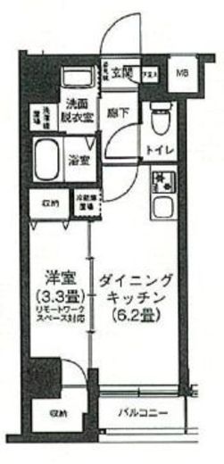 アイルプレミアム押上ノルド　304号室　間取り