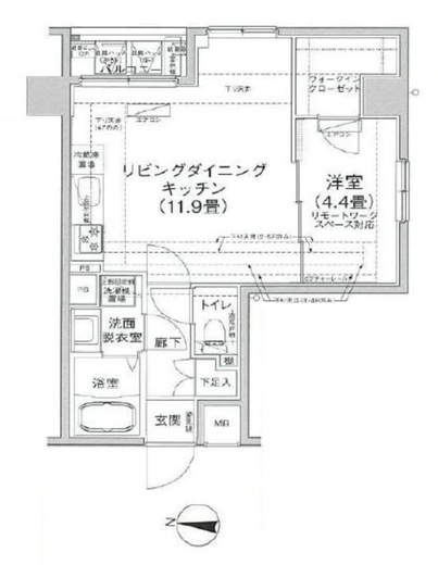 アイルプレミアム押上ノルド　309号室　間取り