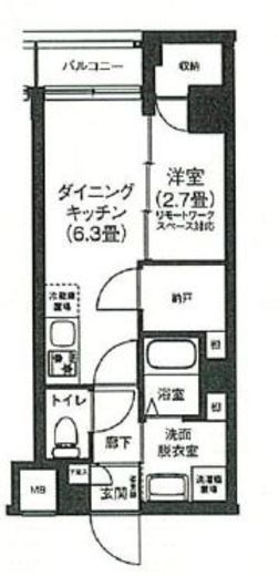 アイルプレミアム押上ノルド　408号室　間取り