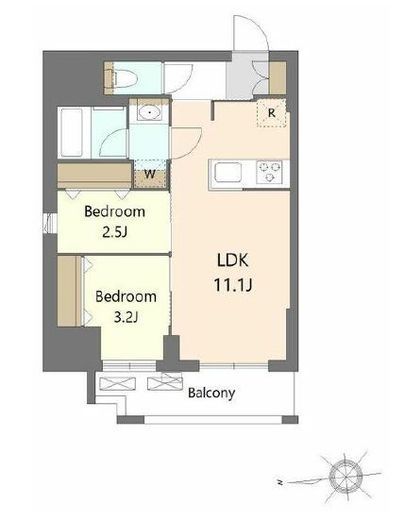 フレンシア御徒町　401号室　間取り