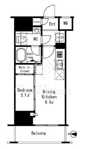 フレンシア御徒町　605号室　間取り