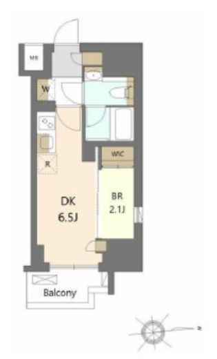 フレンシア御徒町　808号室　間取り