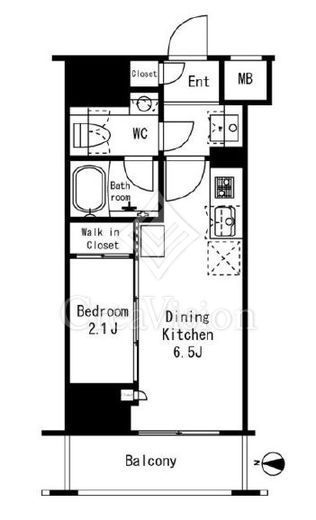フレンシア御徒町　908号室　間取り