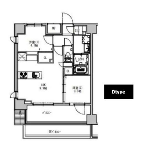 S-RESIDENCE押上south (エスレジデンス押上サウス)　703号室　間取り