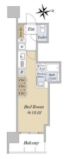 The ASAKUSA RESIDENCE　2F2号室　間取り