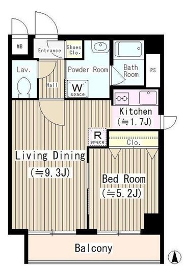 ヴェルデベント　301号室　間取り