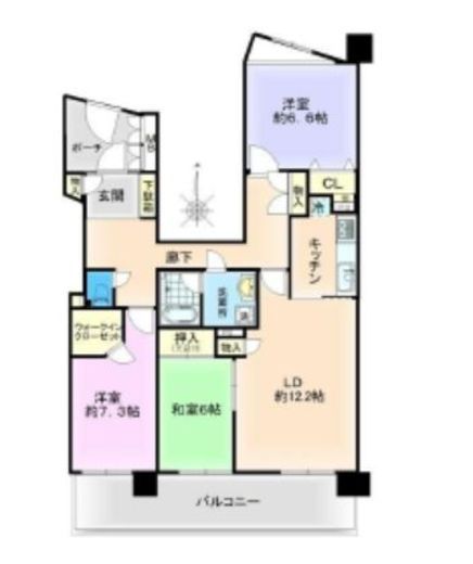 アルファスシティ大島　1410号室　間取り