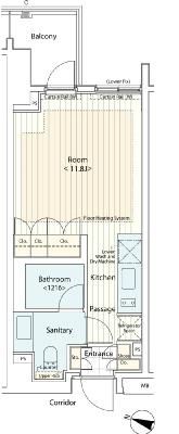 カスタリア新宿夏目坂　310号室　間取り