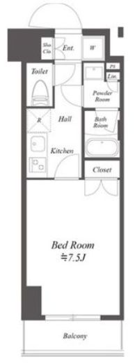 ブランシエスタ浅草千束　602号室　間取り