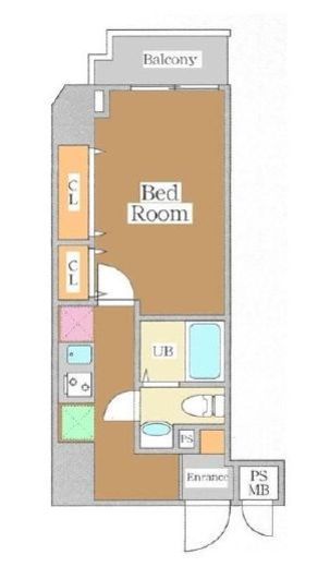 (仮称)Dolce Vita 浅草橋 (ドルチェヴィータ浅草橋)　202号室　間取り