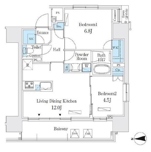 ヴィークブライト湯島　603号室　間取り