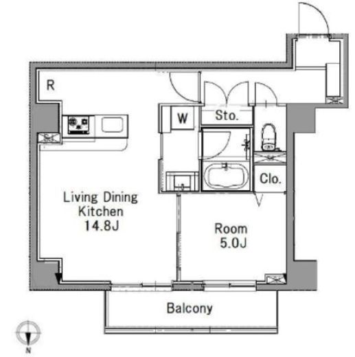 LA CASA FELICE　502号室　間取り