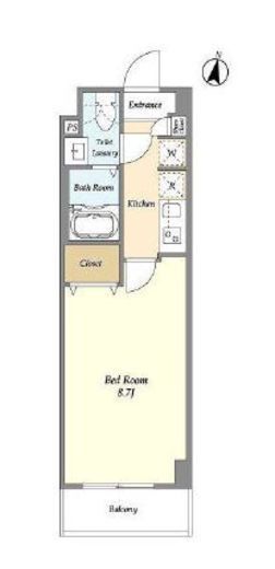 アルファコート青砥4　208号室　間取り