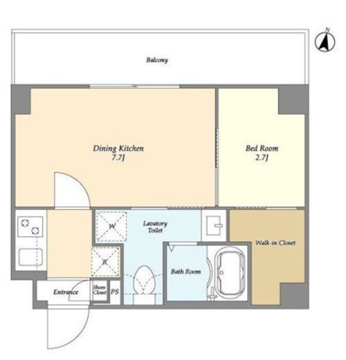 アルファコート青砥4　411号室　間取り