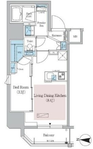 アーバネックス錦糸公園　1103号室　間取り