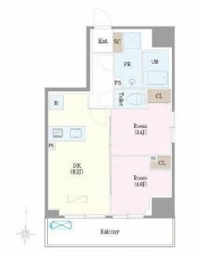 ロイジェント扇橋　601号室　間取り