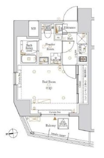 Log浅草橋 (ログ浅草橋)　501号室　間取り