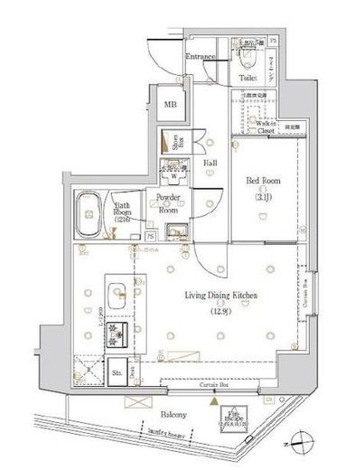 Log浅草橋 (ログ浅草橋)　502号室　間取り