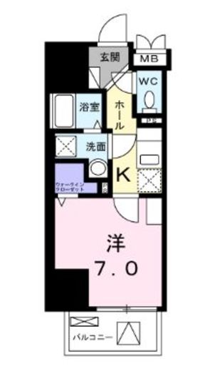 E.ステージ新御徒町　302号室　間取り
