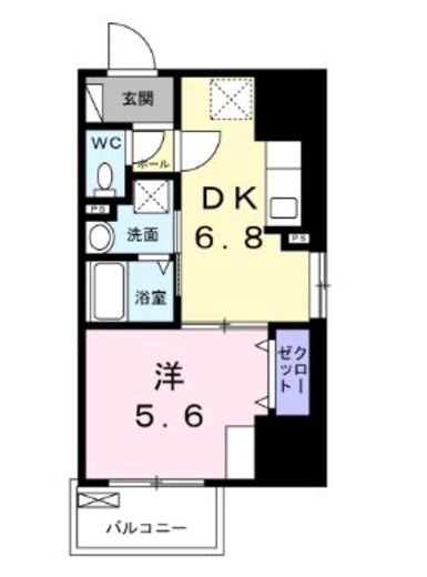 E.ステージ新御徒町　701号室　間取り