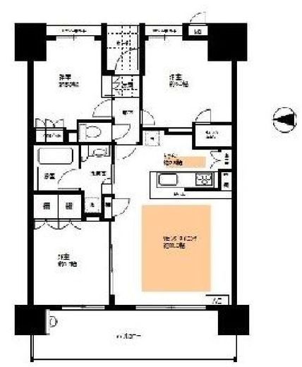 パークナード亀戸ロジュマン　1402号室　間取り