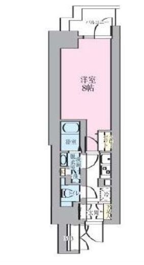 ルネサンスコート錦糸町Ⅱ　804号室　間取り