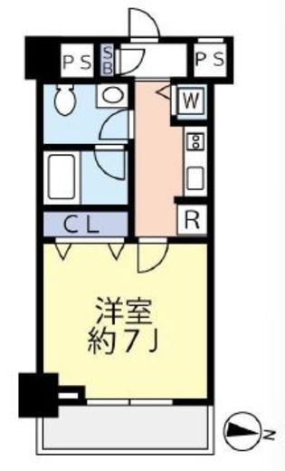 スカイコートパレス大島　902号室　間取り