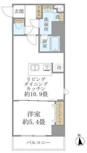 PREMIUM CUBE 上野 (プレミアムキューブ上野)　1002号室　間取り