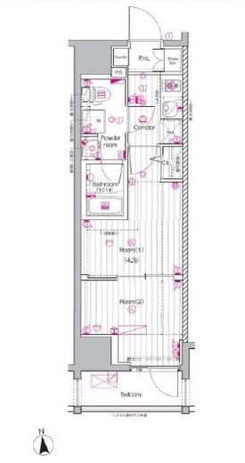 PREMIUM CUBE 上野 (プレミアムキューブ上野)　302号室　間取り