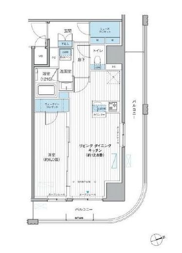 栖-すみか-浅草蔵前　703号室　間取り