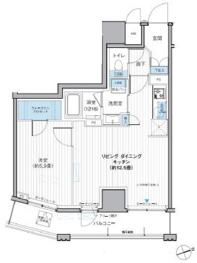 栖-すみか-浅草蔵前　802号室　間取り
