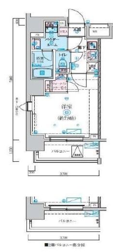 リヴシティ森下駅前　901号室　間取り