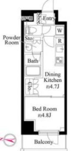 グランパセオ清澄白河Ⅱ　105号室　間取り