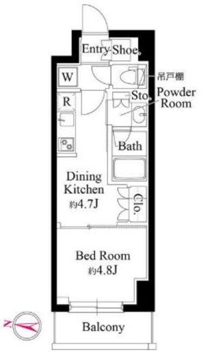 グランパセオ清澄白河Ⅱ　203号室　間取り