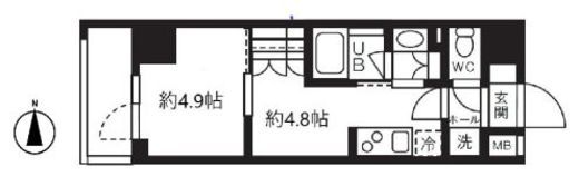 グランパセオ清澄白河Ⅱ　707号室　間取り