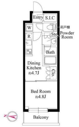 グランパセオ清澄白河Ⅱ　904号室　間取り