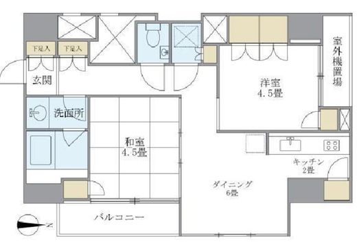東京松屋UNITY　1002号室　間取り