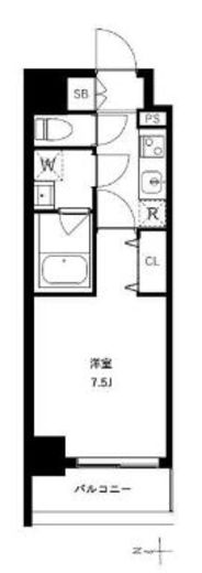 アーバンパーク浅草Ⅱ　204号室　間取り