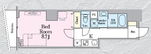 HAON (波音)　702号室　間取り
