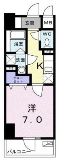 SASON　402号室　間取り