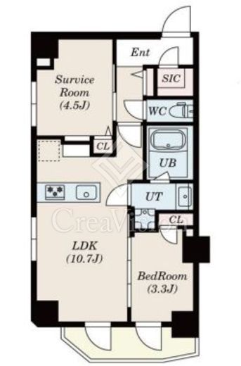 S-RESIDENCE瑞江 (エスレジデンス瑞江)　201号室　間取り