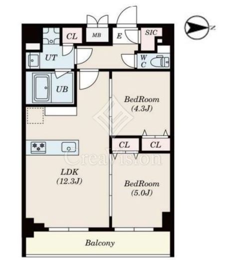 S-RESIDENCE瑞江 (エスレジデンス瑞江)　504号室　間取り