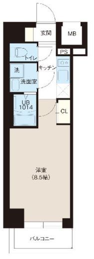レオーネ錦糸町　201号室　間取り