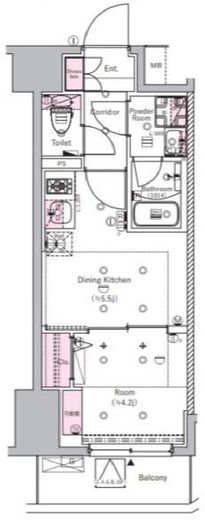 SYFORME SUMIYOSHIⅡ (シーフォルム住吉2)　802号室　間取り