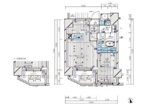 メインステージ元浅草Ⅱ　401号室　間取り