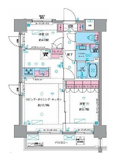 GENOVIA浅草Ⅵskygarden (ジェノヴィア浅草6スカイガーデン)　1009号室　間取り
