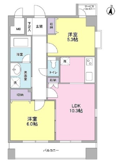 コスモリード本所吾妻橋　601号室　間取り