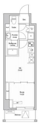 アーバンパーク押上　503号室　間取り