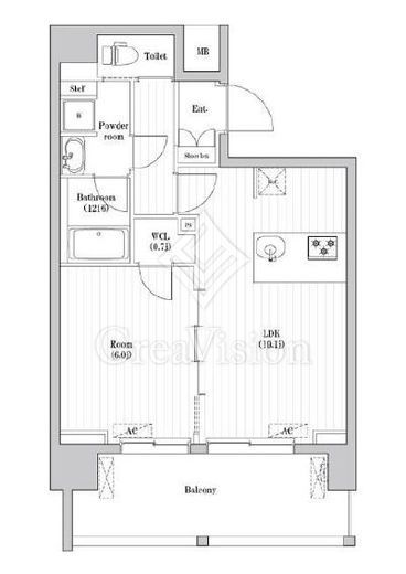 アーバンパーク押上　704号室　間取り