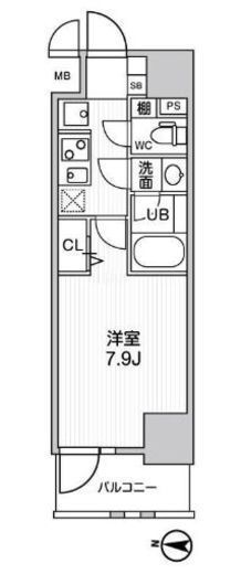 ROOTs Kikukawa (ルーツ菊川)　403号室　間取り